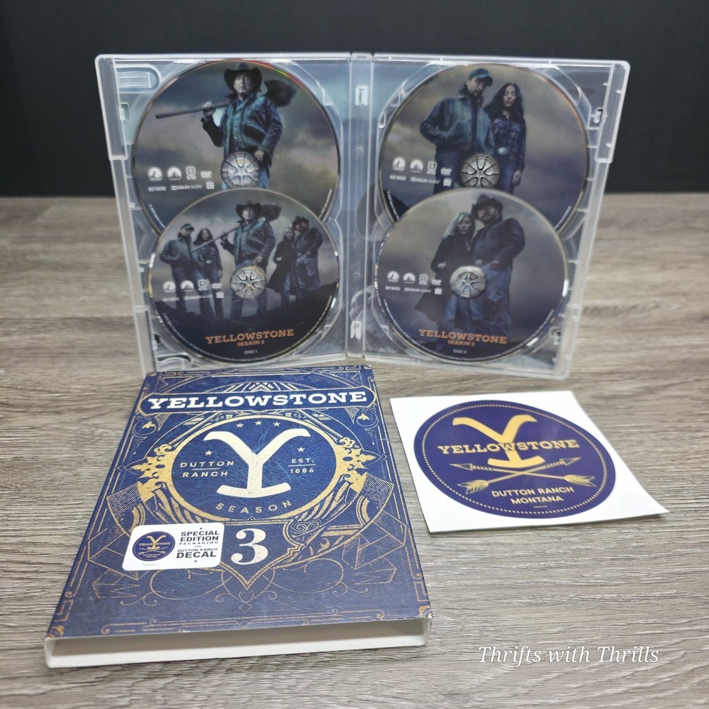 Yellowstone: Season 3 (DVD, 2020) - Picture 3 of 16